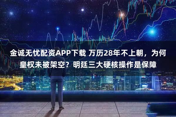 金诚无忧配资APP下载 万历28年不上朝，为何皇权未被架空？明廷三大硬核操作是保障